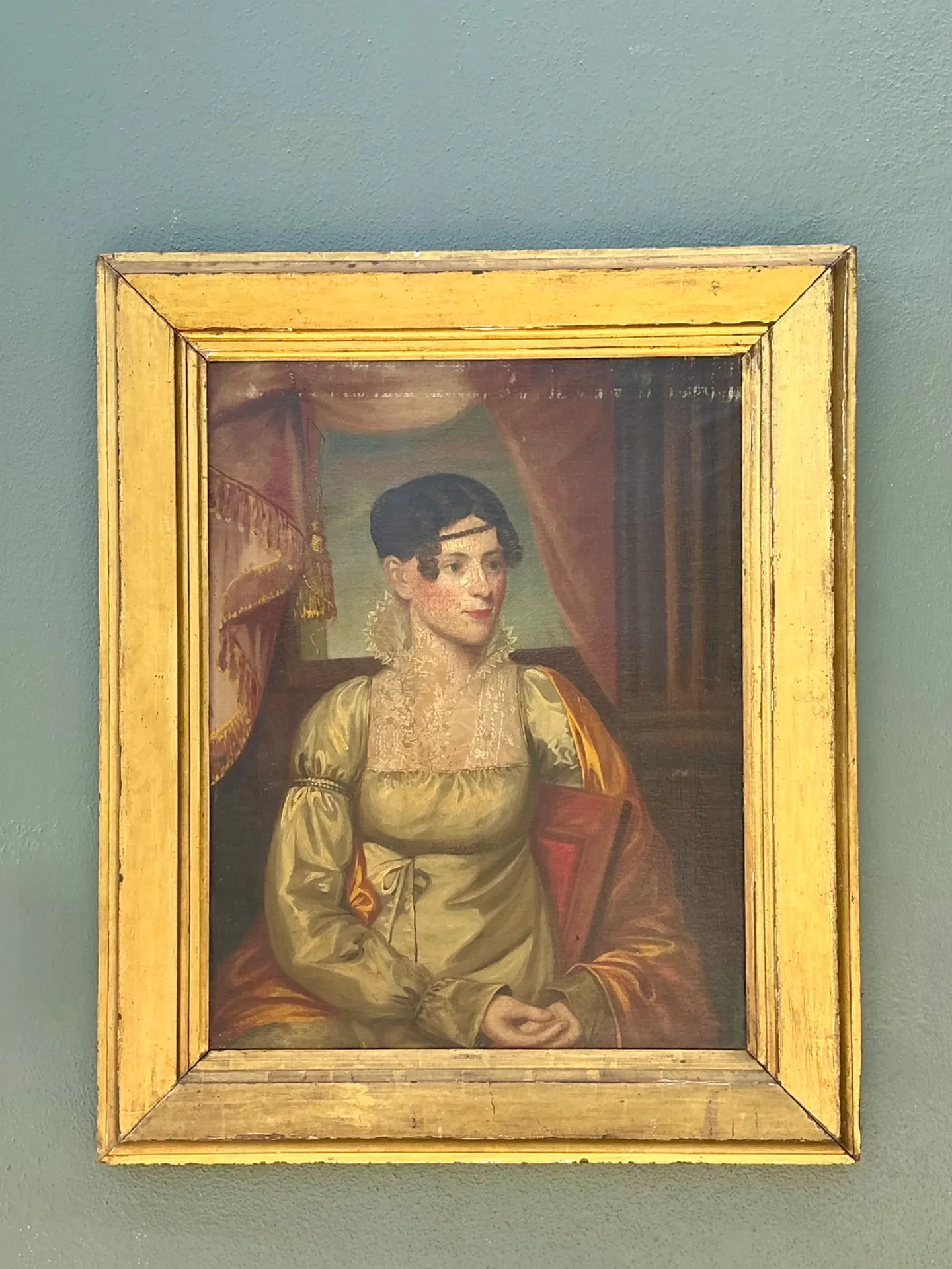 Vintage Woman's Portrait in Gilt Frame — additional photo 2