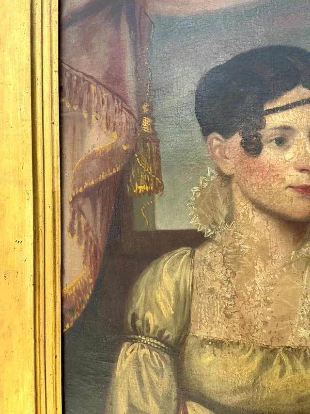 Vintage Woman's Portrait in Gilt Frame — additional photo 3