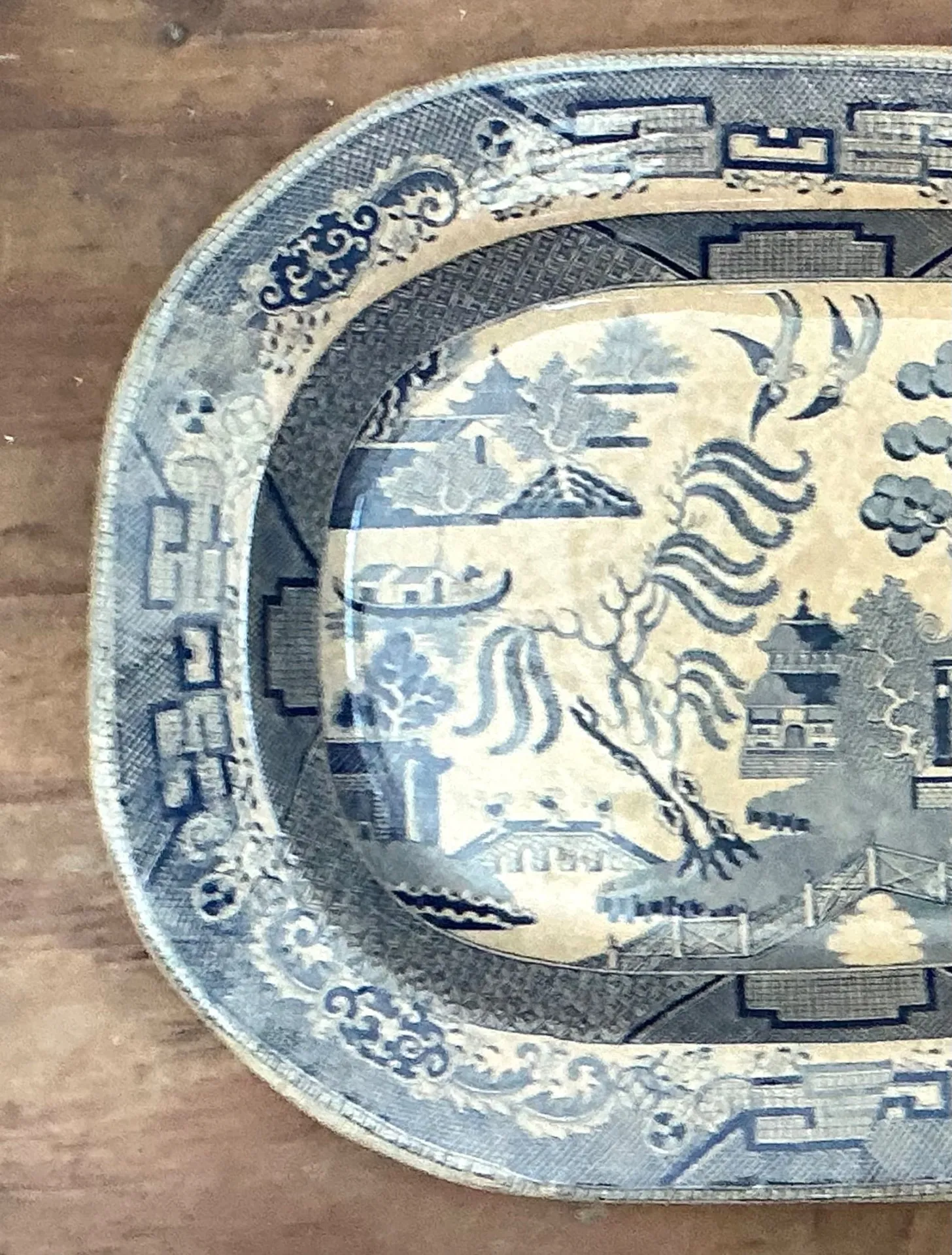 Blue Willow Decorative Ceramic Tray — additional photo 6