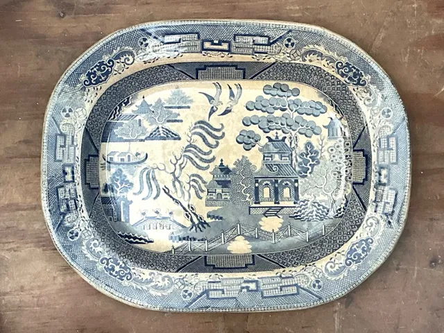 Blue Willow Decorative Ceramic Tray — additional photo 4