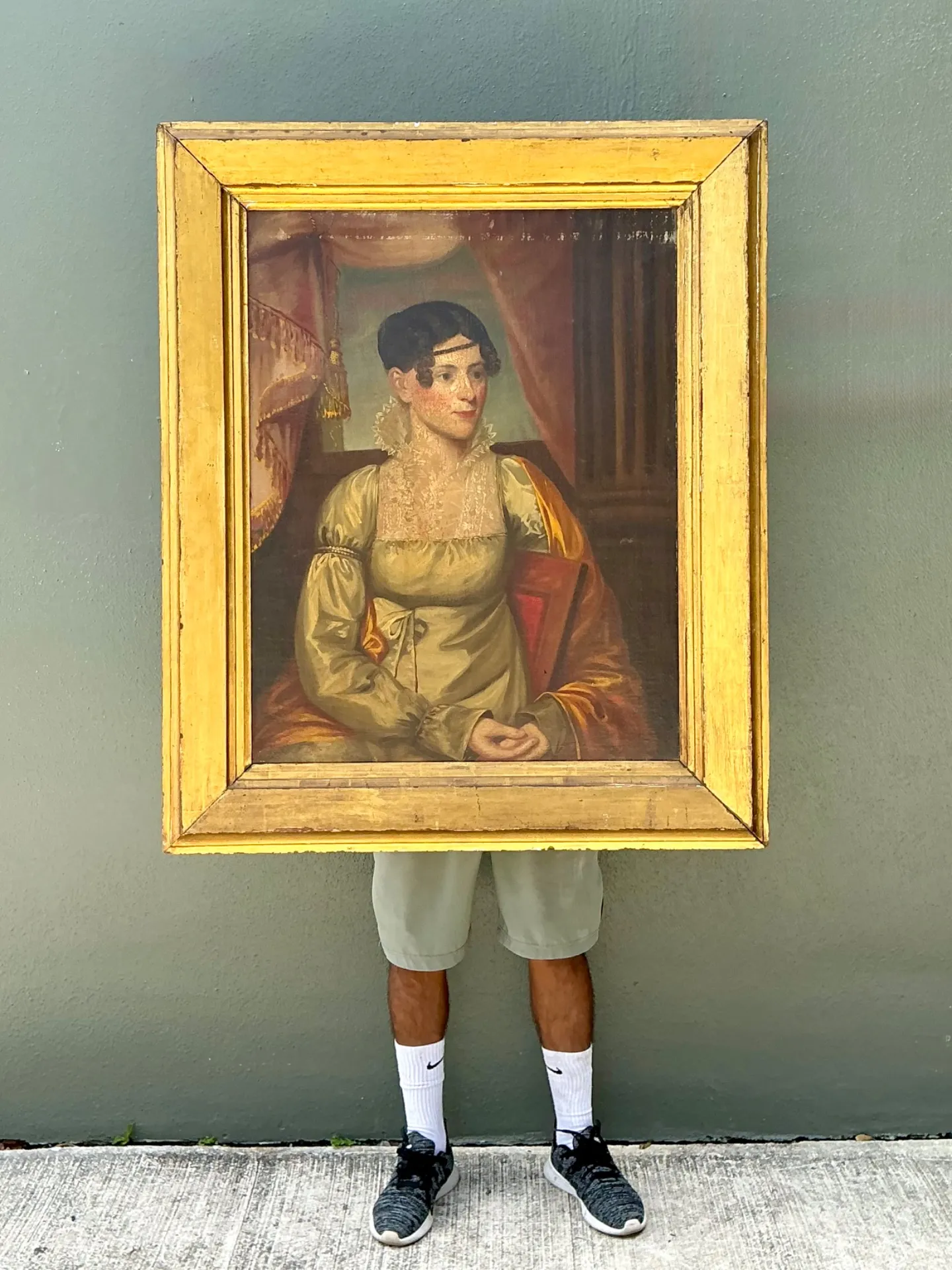Vintage Woman's Portrait in Gilt Frame — additional photo 5