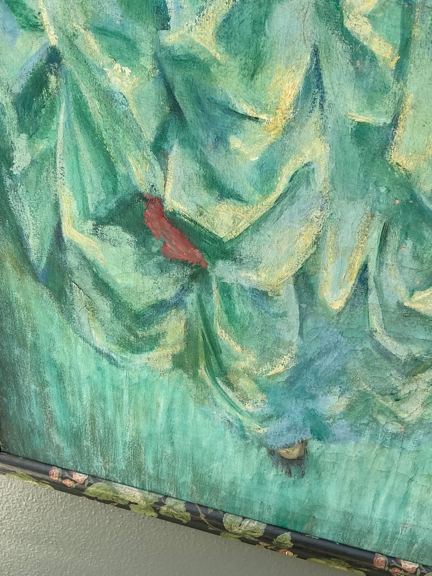 Vintage Hand Painted Portrait of Women in Landscape — additional photo 2