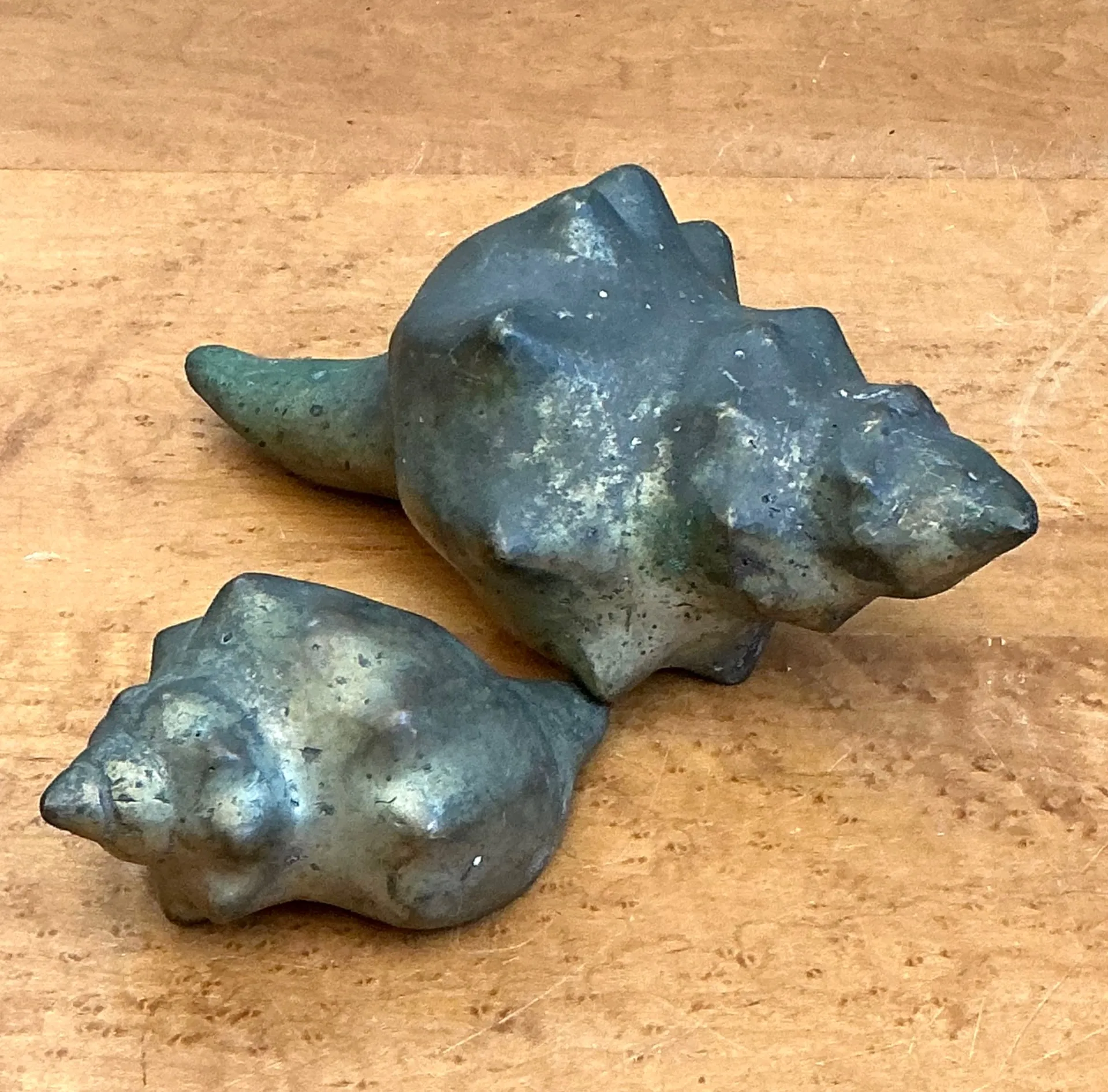 Vintage Patinated Metal Shell Sculptures — additional photo 6