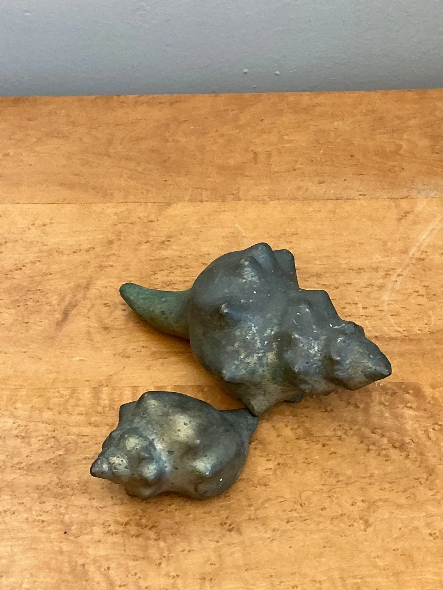 Vintage Patinated Metal Shell Sculptures — additional photo 4