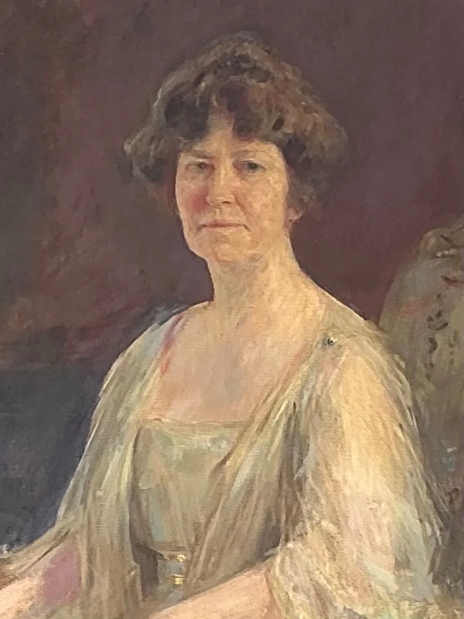 Vintage Emil Fuchs Woman's Portrait in Gilt Frame — additional photo 2