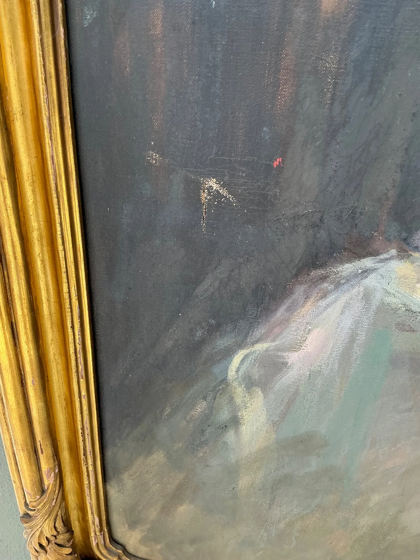 Vintage Emil Fuchs Woman's Portrait in Gilt Frame — additional photo 8