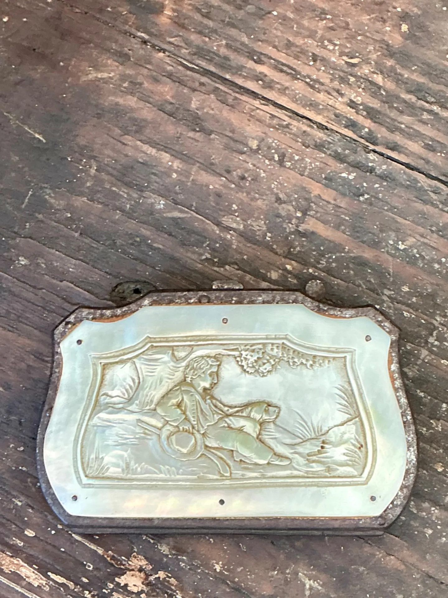 Antique Stone and Metal Decorative Case — additional photo 4