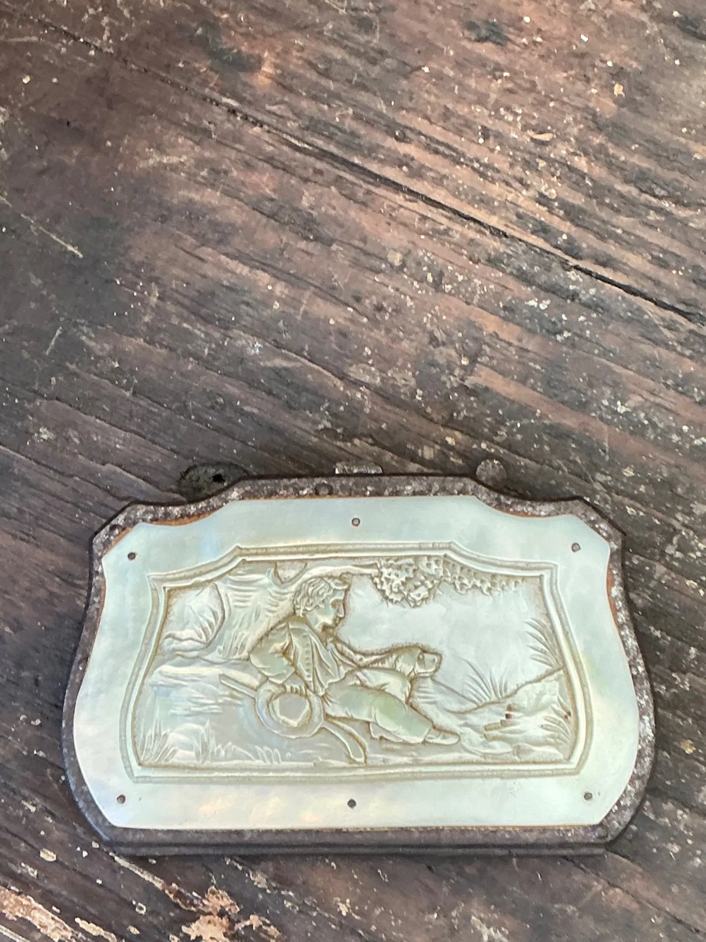 Antique Stone and Metal Decorative Case — additional photo 5