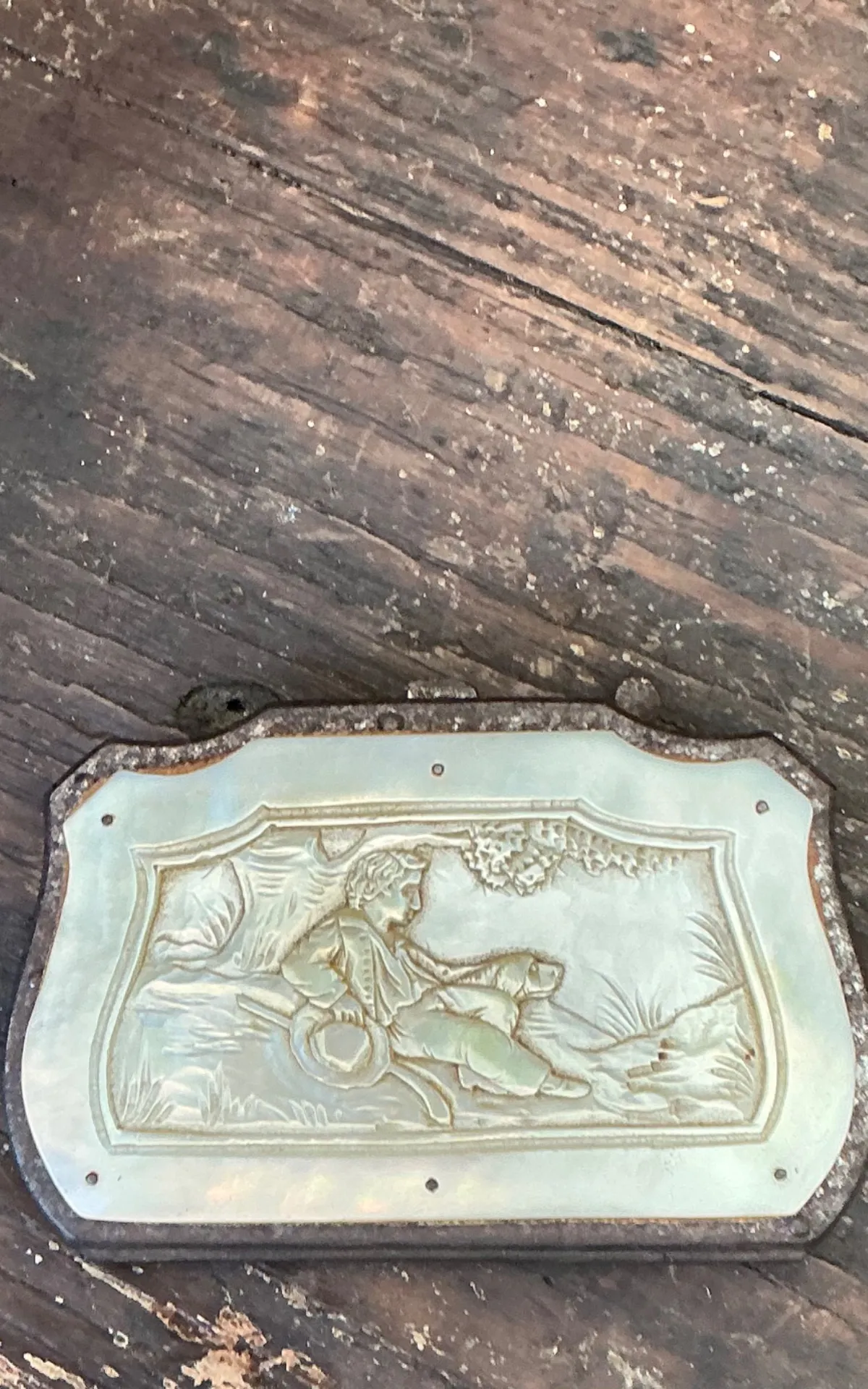 Antique Stone and Metal Decorative Case — additional photo 5