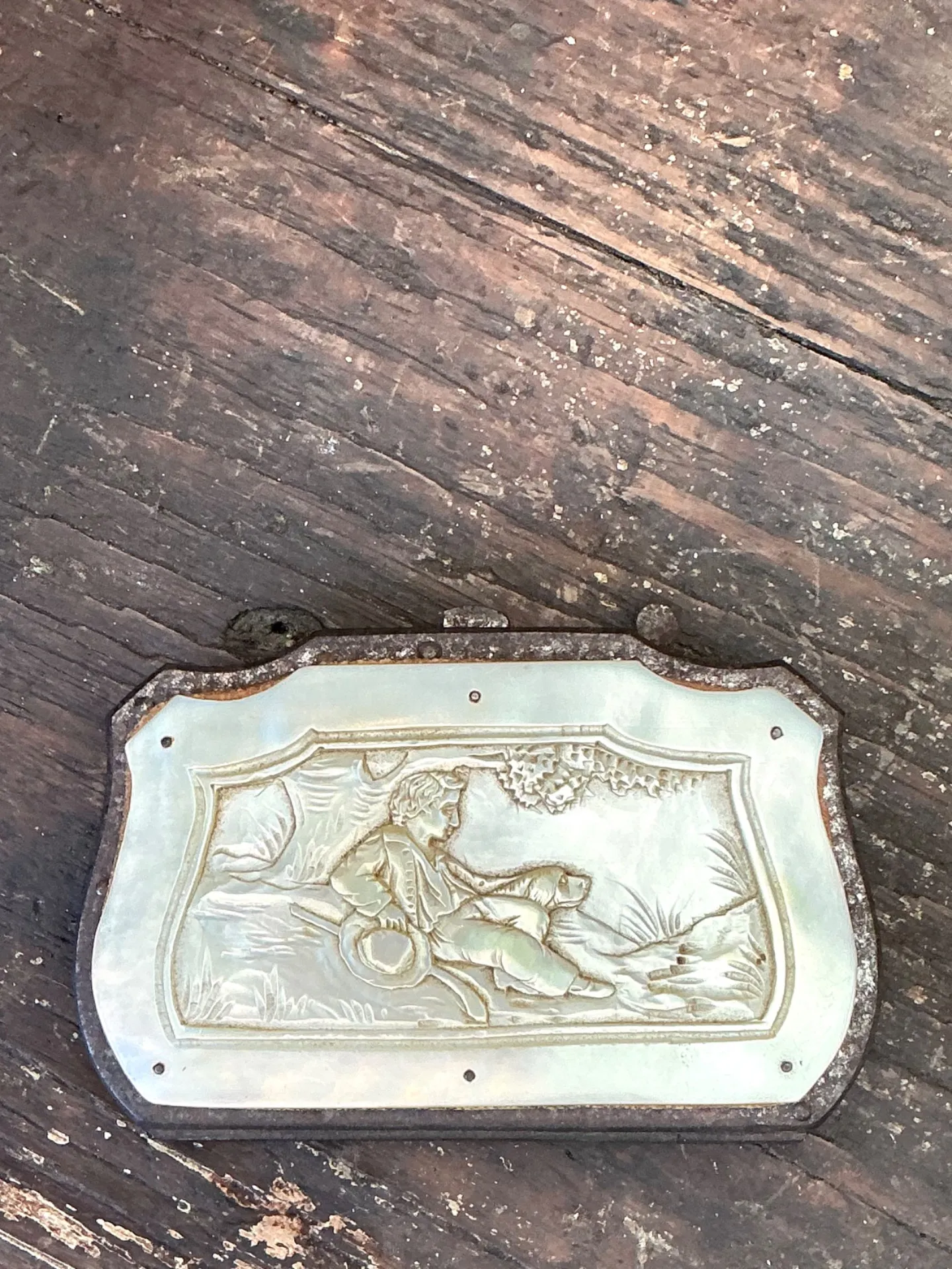 Antique Stone and Metal Decorative Case — additional photo 2