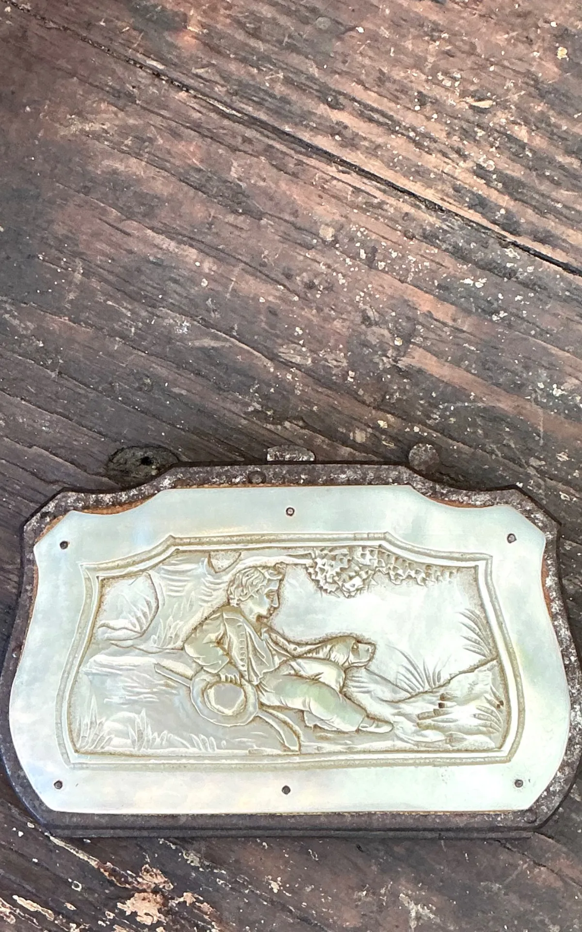 Antique Stone and Metal Decorative Case — additional photo 2