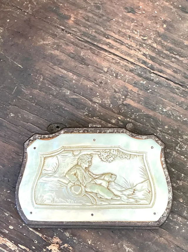 Antique Stone and Metal Decorative Case — additional photo 1