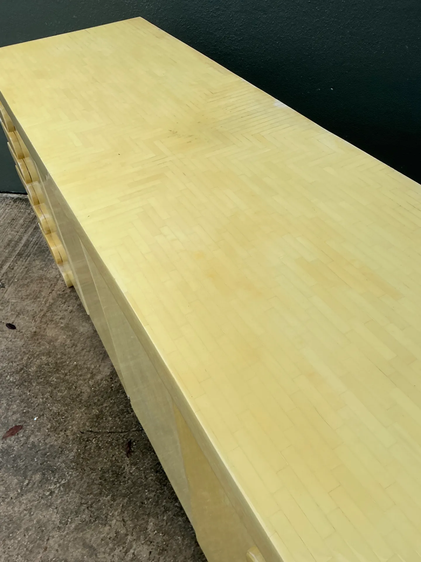 Vintage Columbian Tessellated Bone Stacked Credenza — additional photo 4
