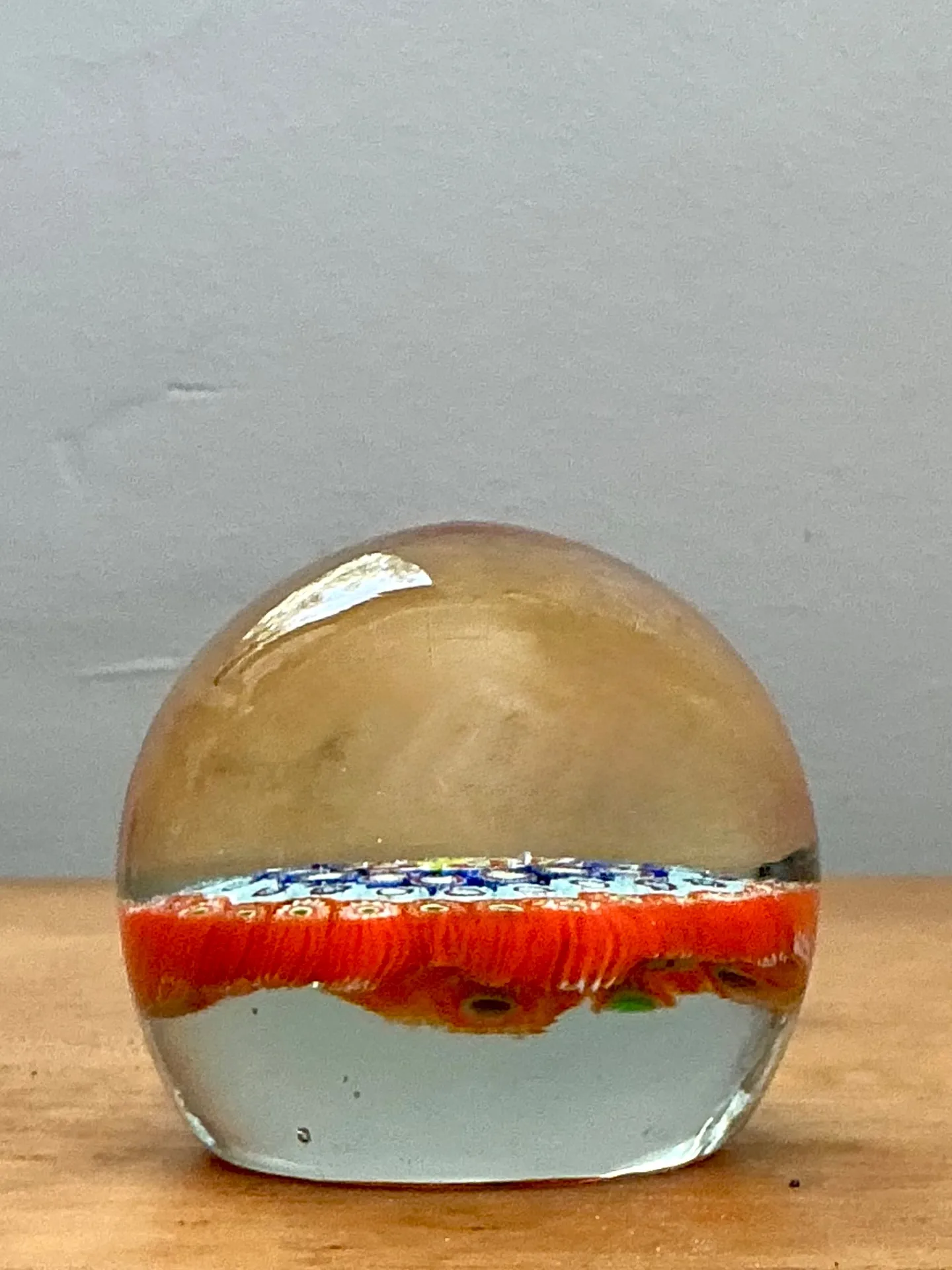 Vintage Italian Millefiori Art Glass Paperweight — additional photo 7