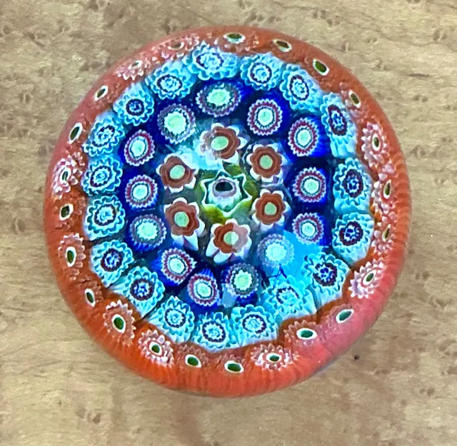 Vintage Italian Millefiori Art Glass Paperweight — additional photo 4
