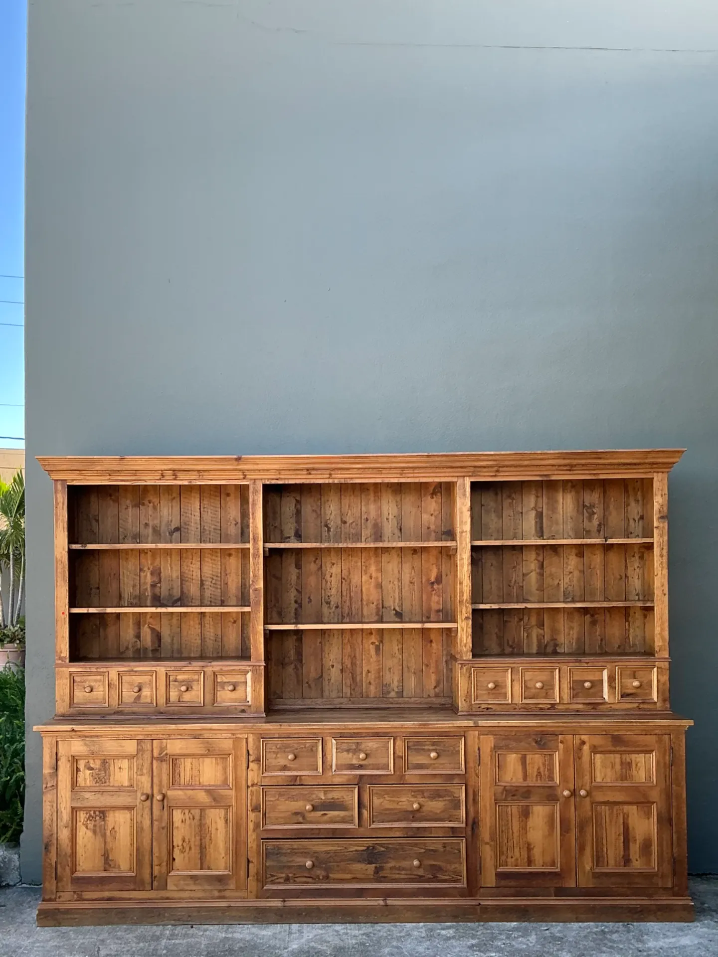 Vintage Rustic Knotty Pine Hutch — additional photo 5