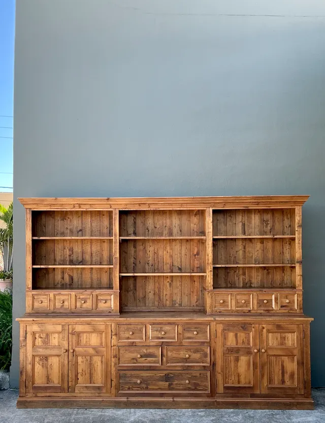 Vintage Rustic Knotty Pine Hutch — additional photo 4