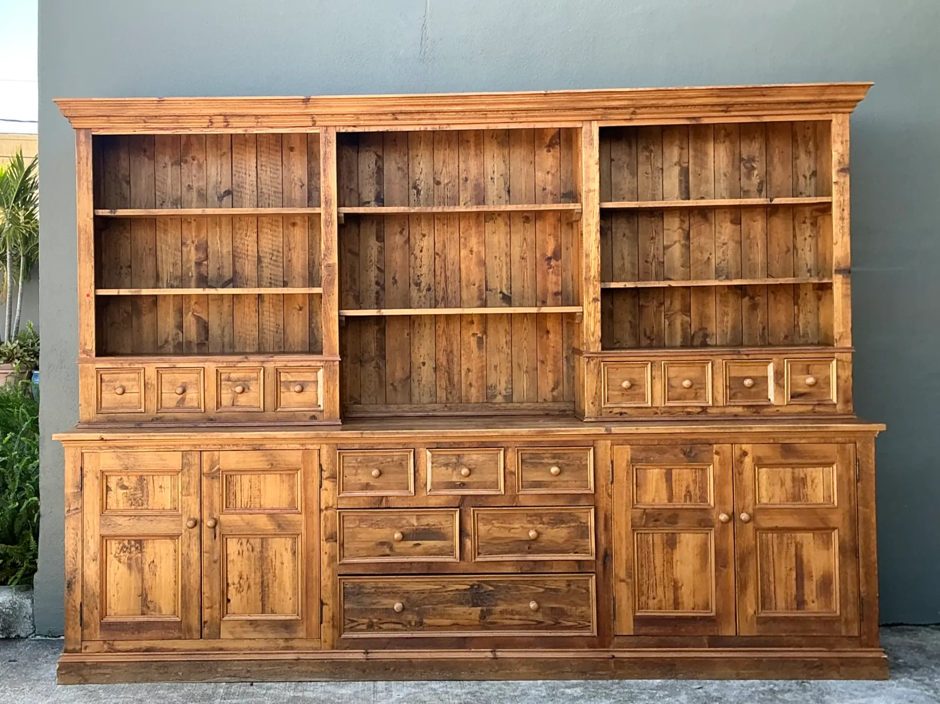 Vintage Rustic Knotty Pine Hutch — additional photo 7