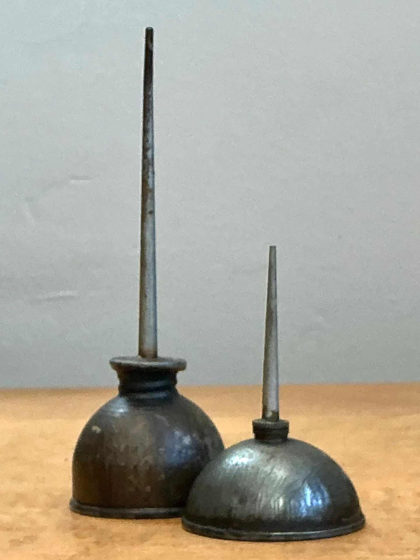 Vintage Metal Oil Cans - Pair — additional photo 1
