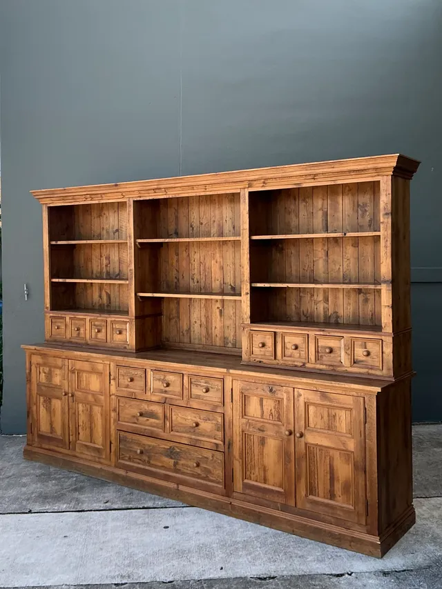 Vintage Rustic Knotty Pine Hutch — additional photo 3