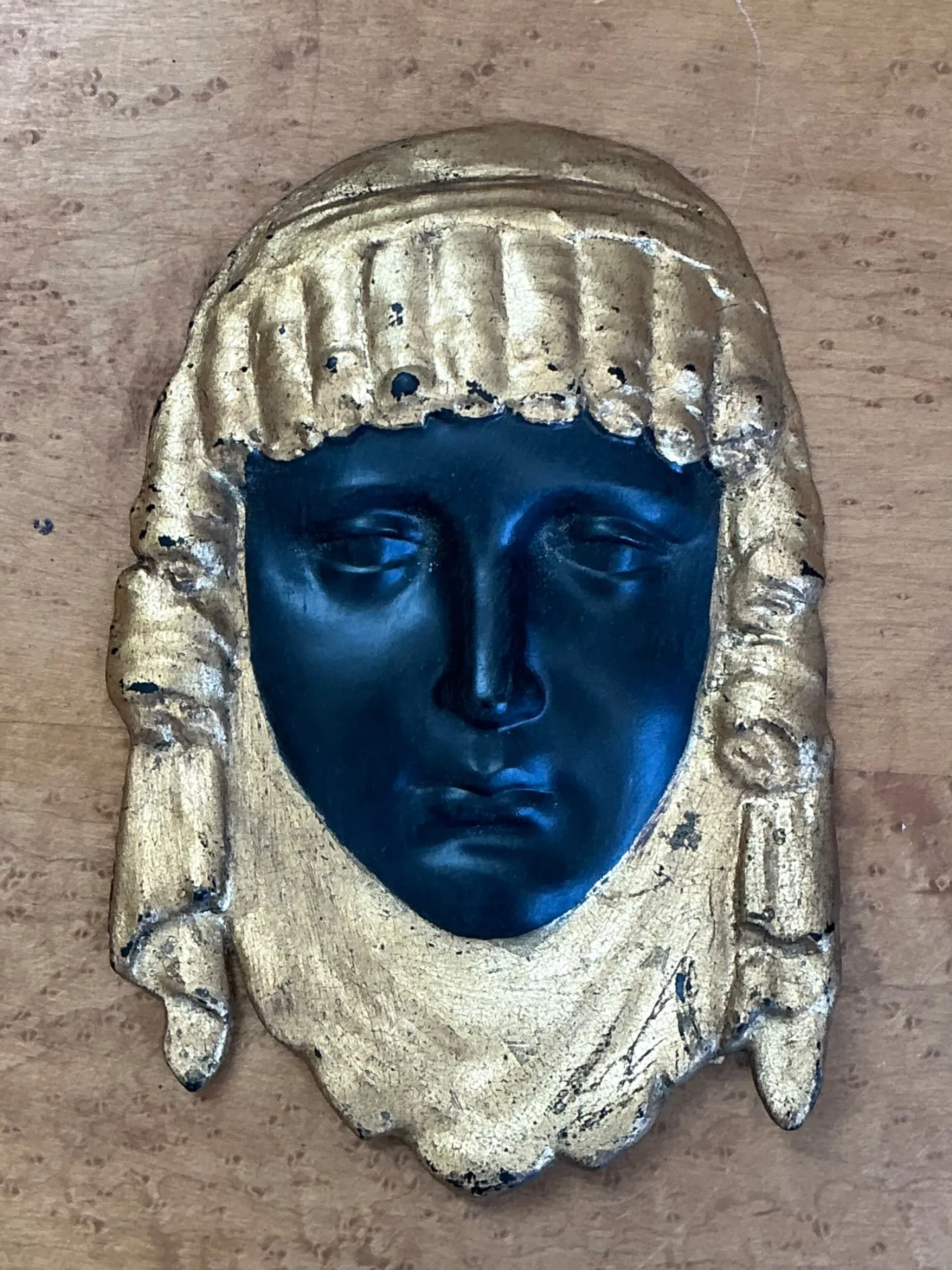 Vintage Decorative Gold and Black Mask — additional photo 1
