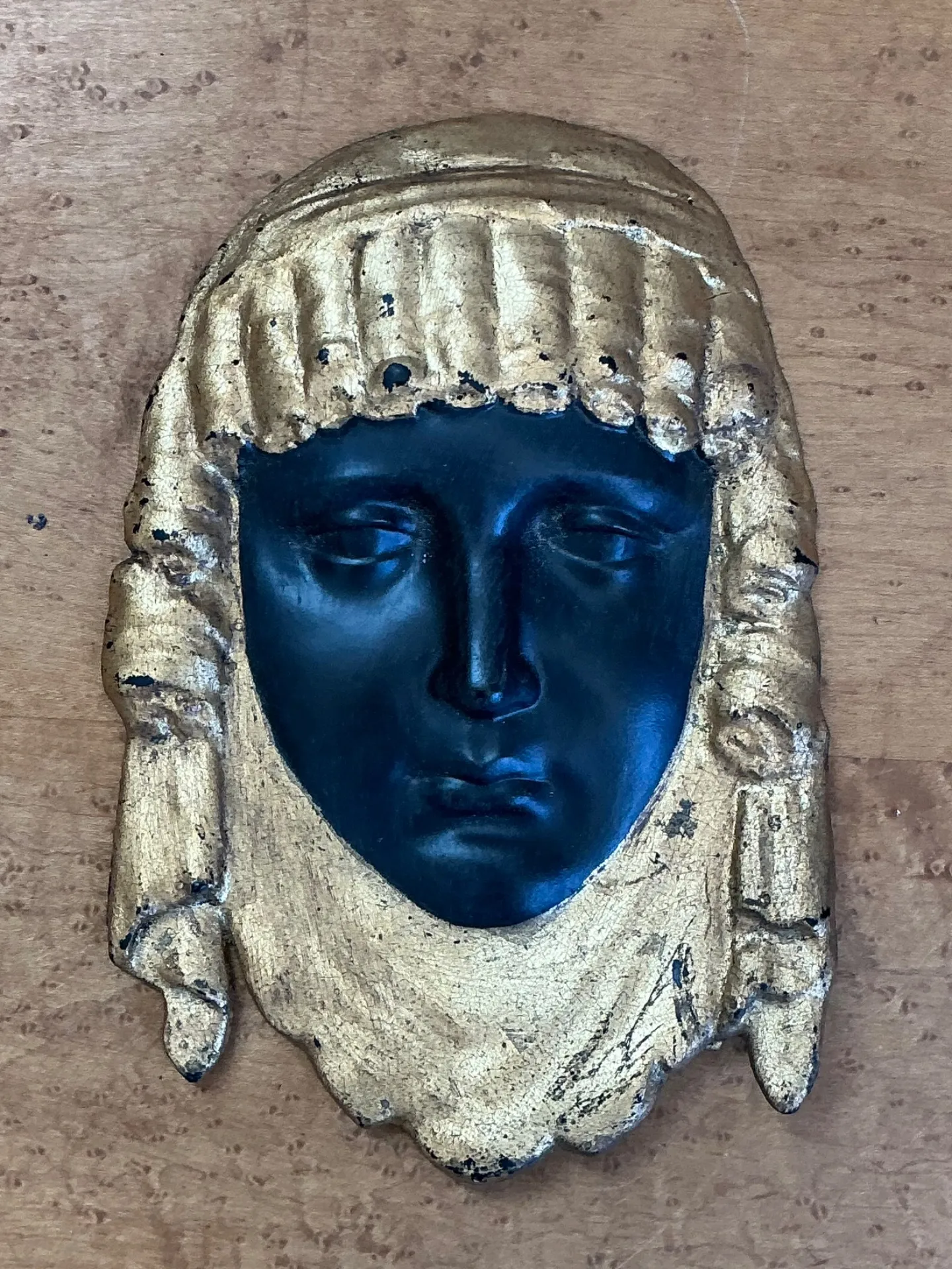 Vintage Decorative Gold and Black Mask — additional photo 7