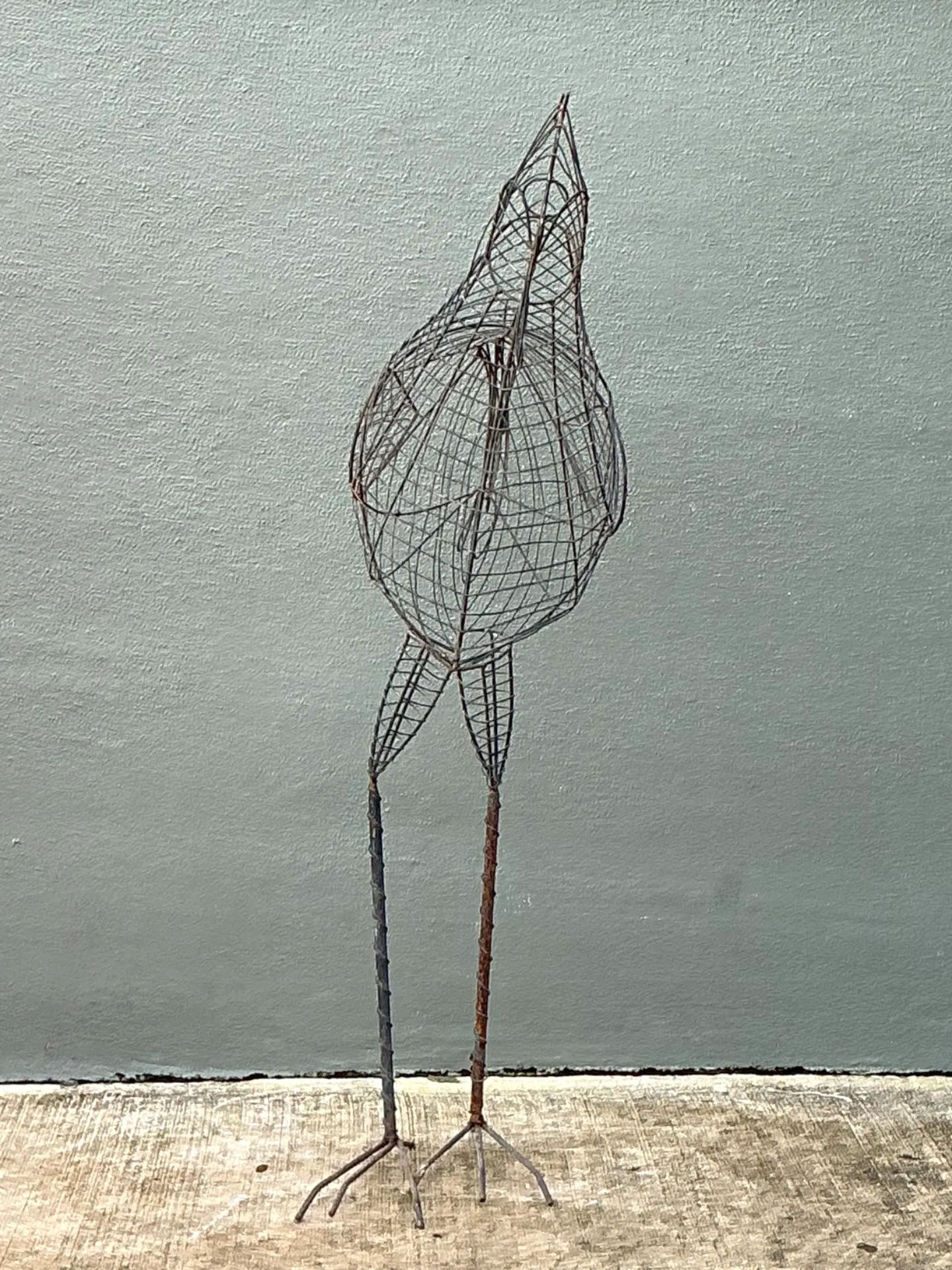 Vintage Iron Wire Rooster Sculpture — additional photo 5