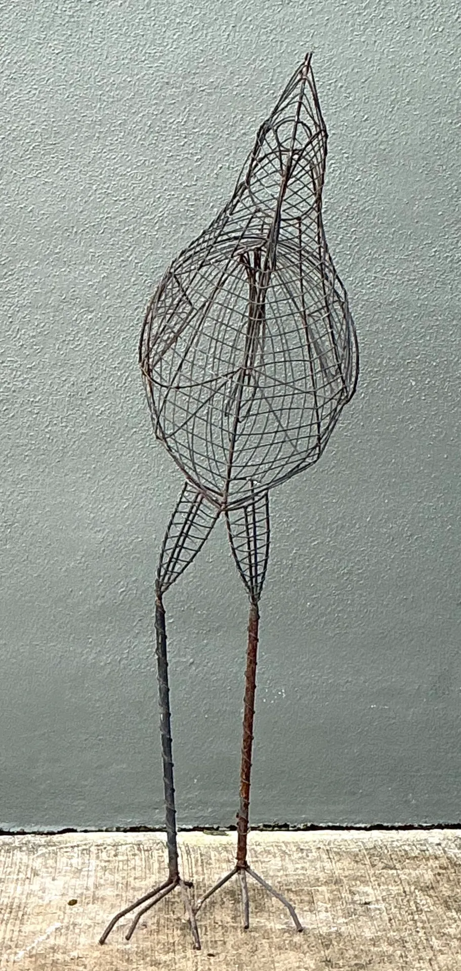 Vintage Iron Wire Rooster Sculpture — additional photo 3