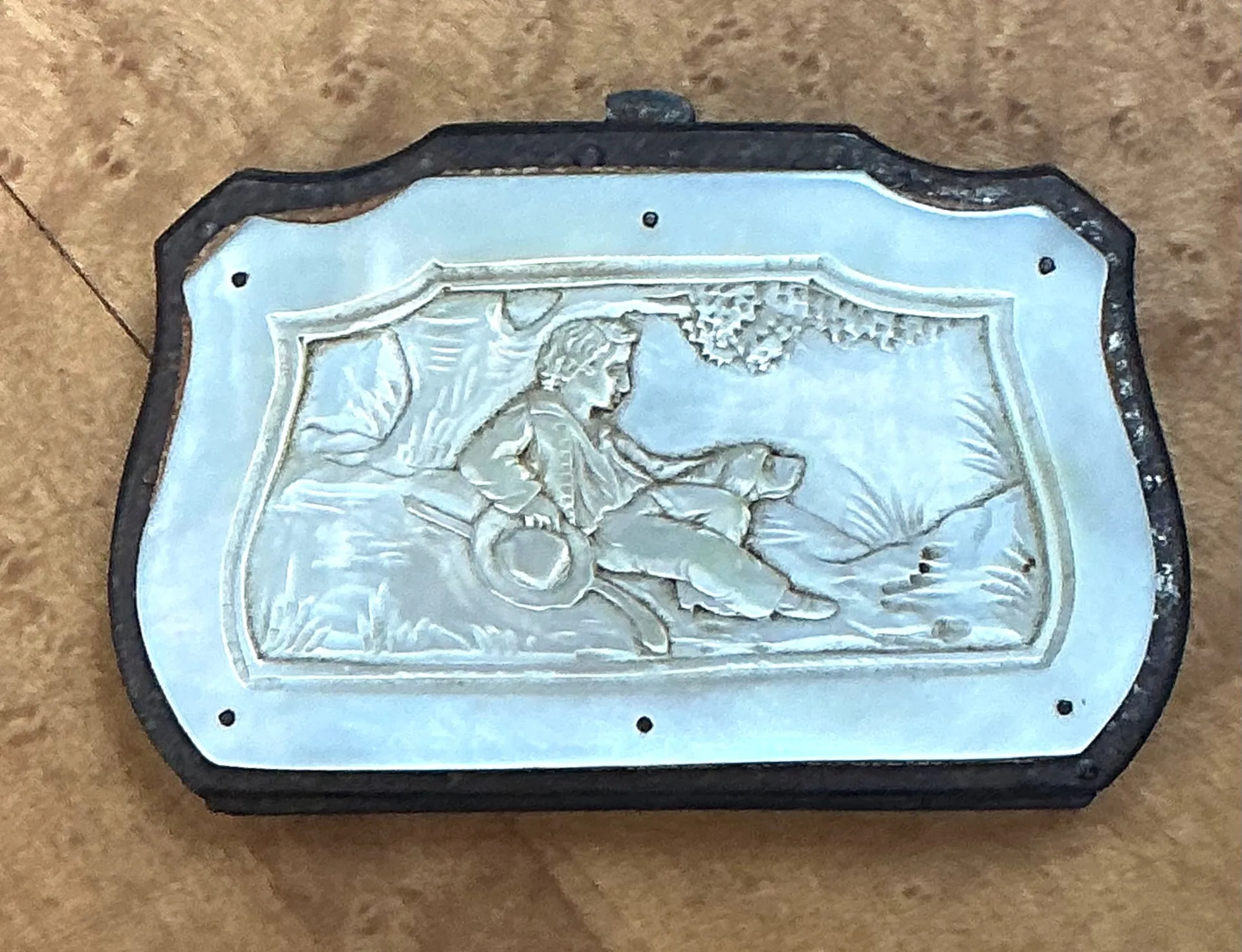 Antique Stone and Metal Decorative Case — additional photo 6