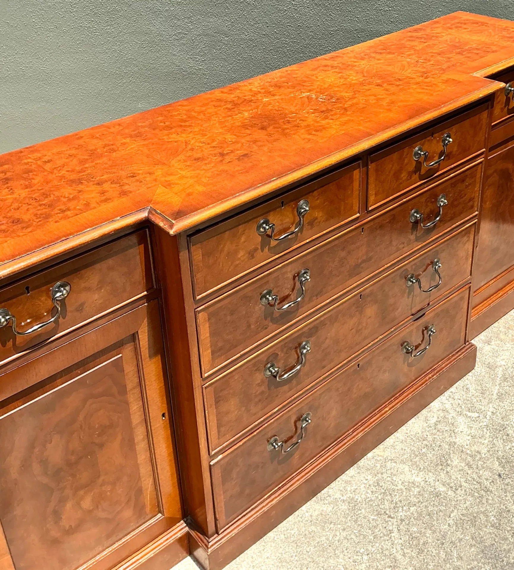 Vintage Flame Mahogany Sideboard Cabinet — additional photo 1