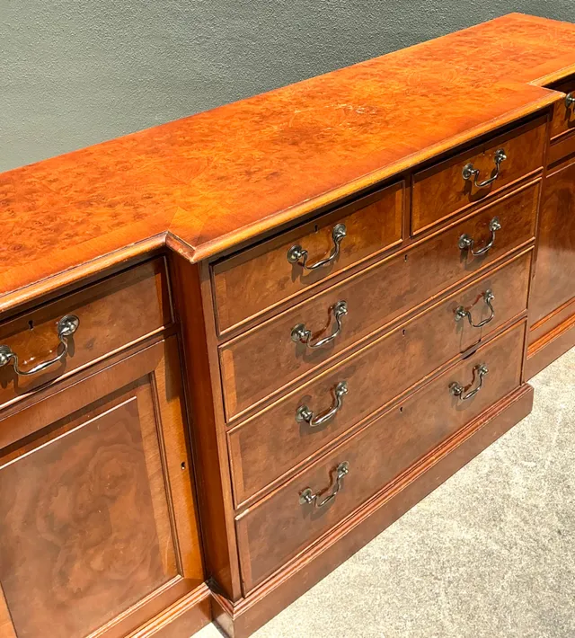 Vintage Flame Mahogany Sideboard Cabinet — additional photo 1
