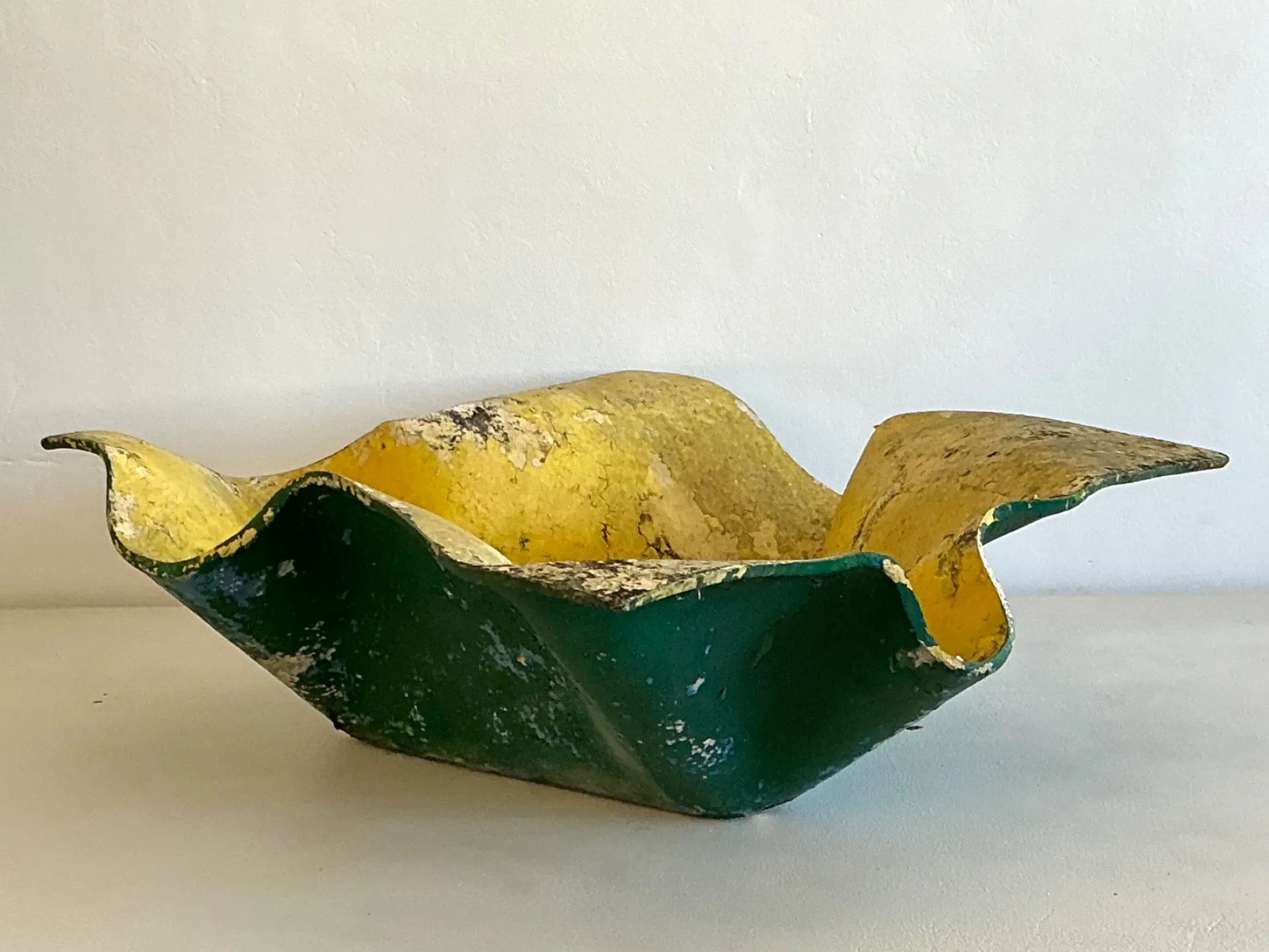 Vintage Willy Guhl Cement Over Fiberglass Handkerchief Planter — additional photo 1