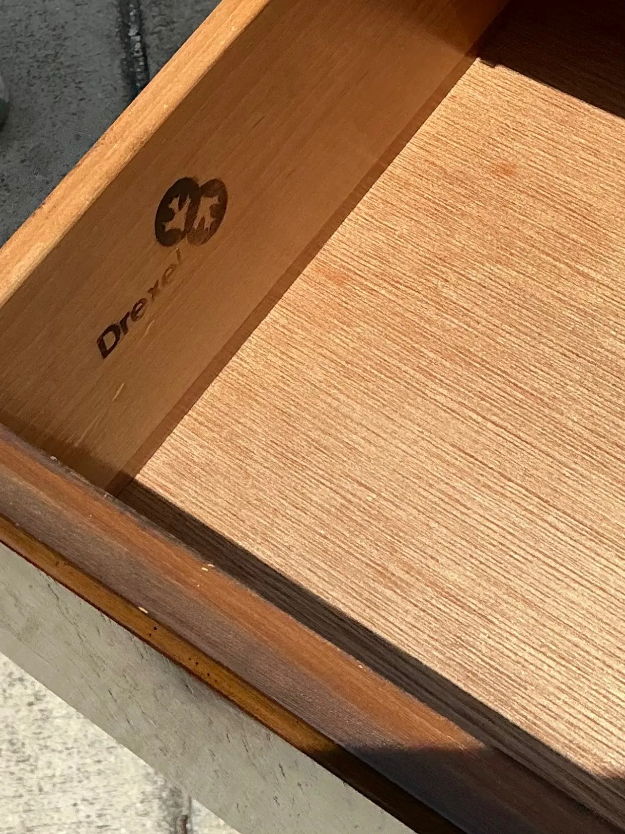 Vintage Drexel Wood and Brass Campaign Dresser — additional photo 1