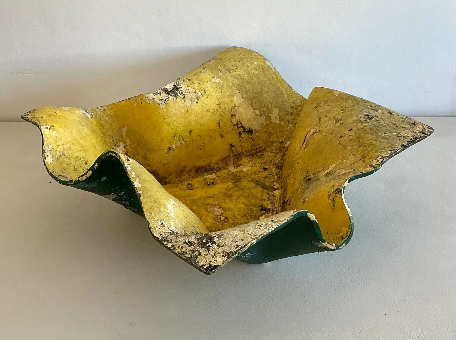 Vintage Willy Guhl Cement Over Fiberglass Handkerchief Planter — additional photo 3