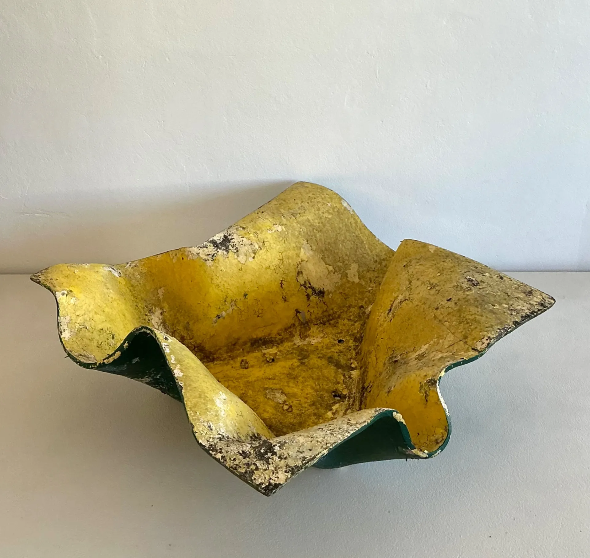 Vintage Willy Guhl Cement Over Fiberglass Handkerchief Planter — additional photo 8