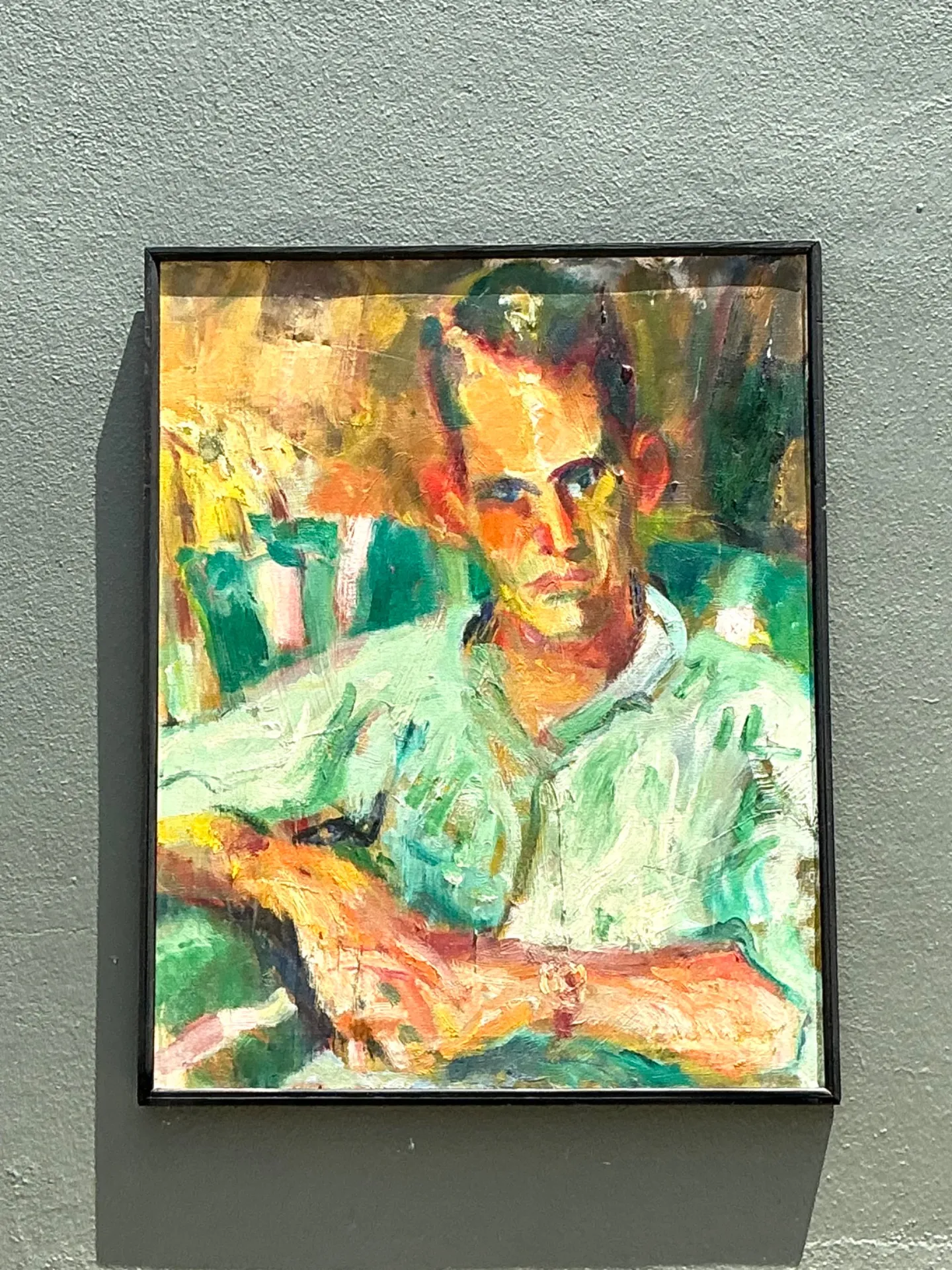 Vintage Original Portrait Of Sour Faced Man — additional photo 6