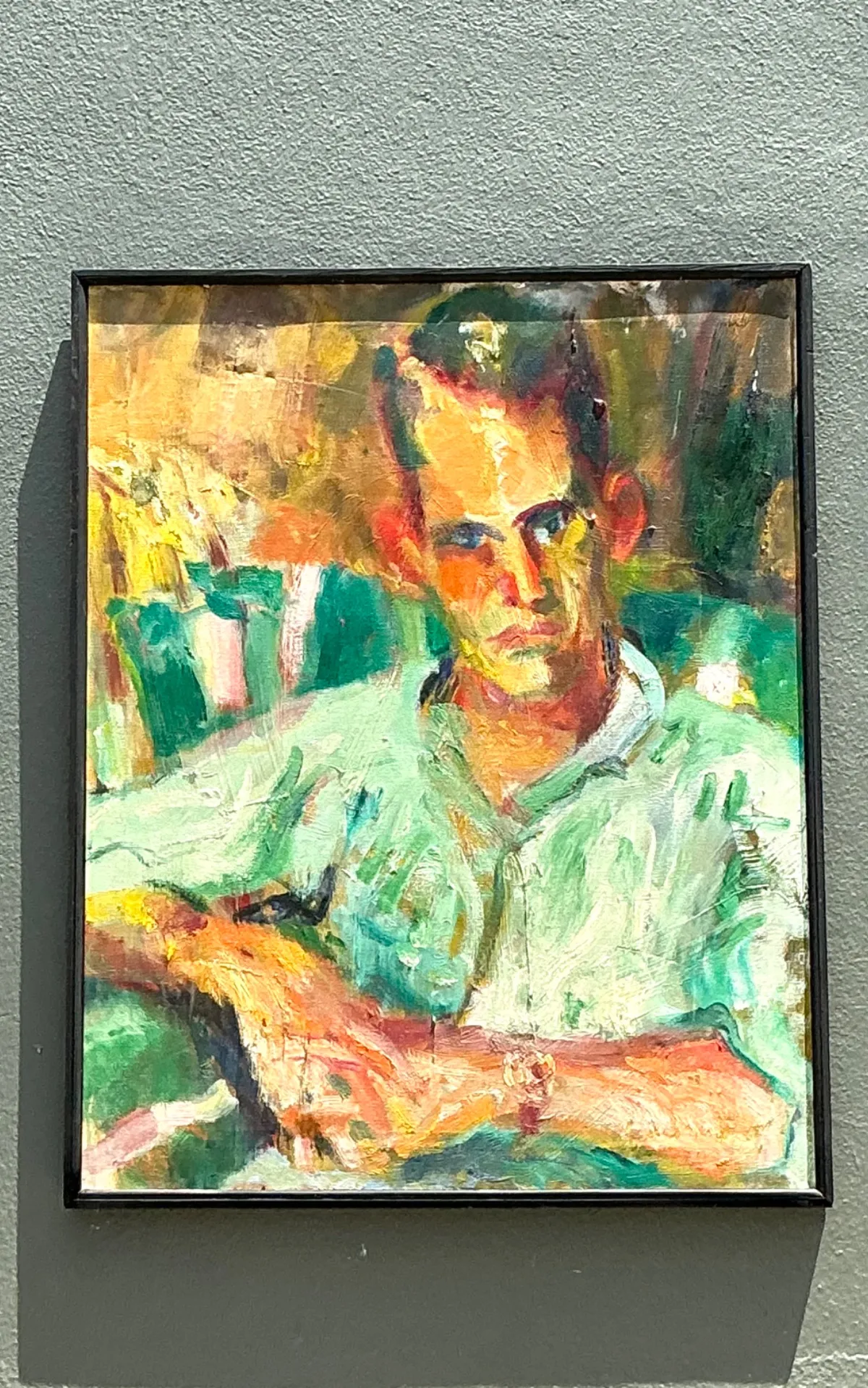 Vintage Original Portrait Of Sour Faced Man — additional photo 6