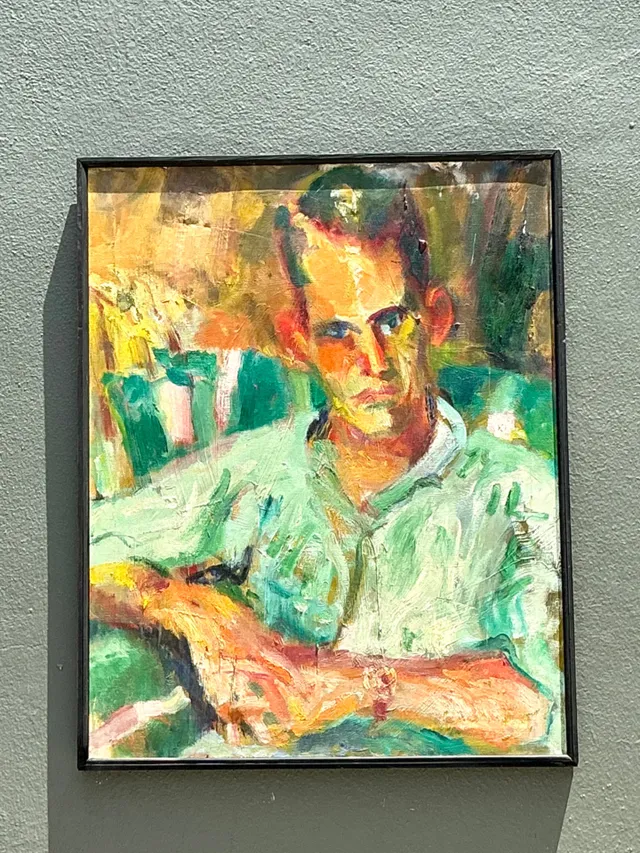 Vintage Original Portrait Of Sour Faced Man — additional photo 4