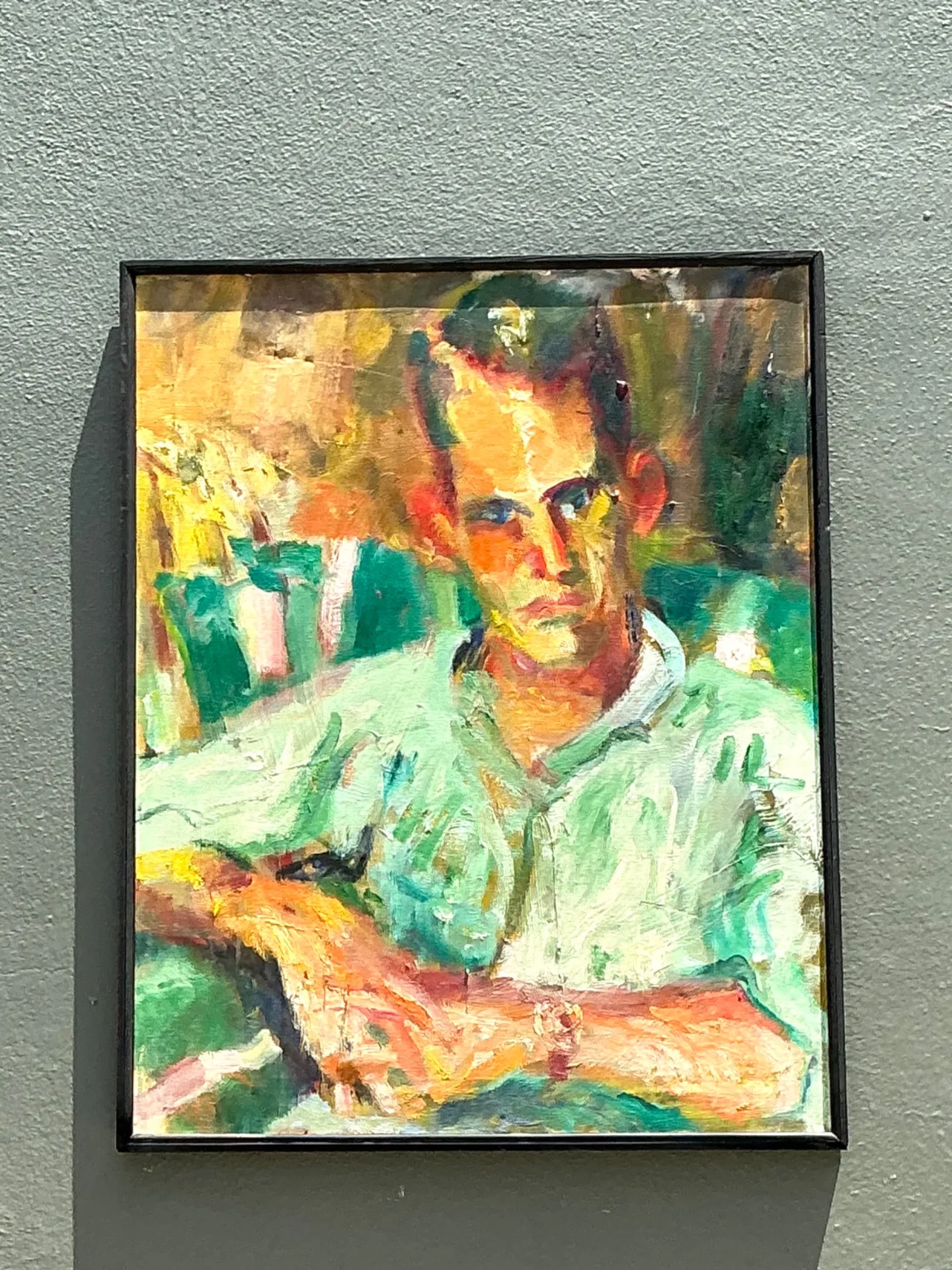Vintage Original Portrait Of Sour Faced Man — additional photo 7