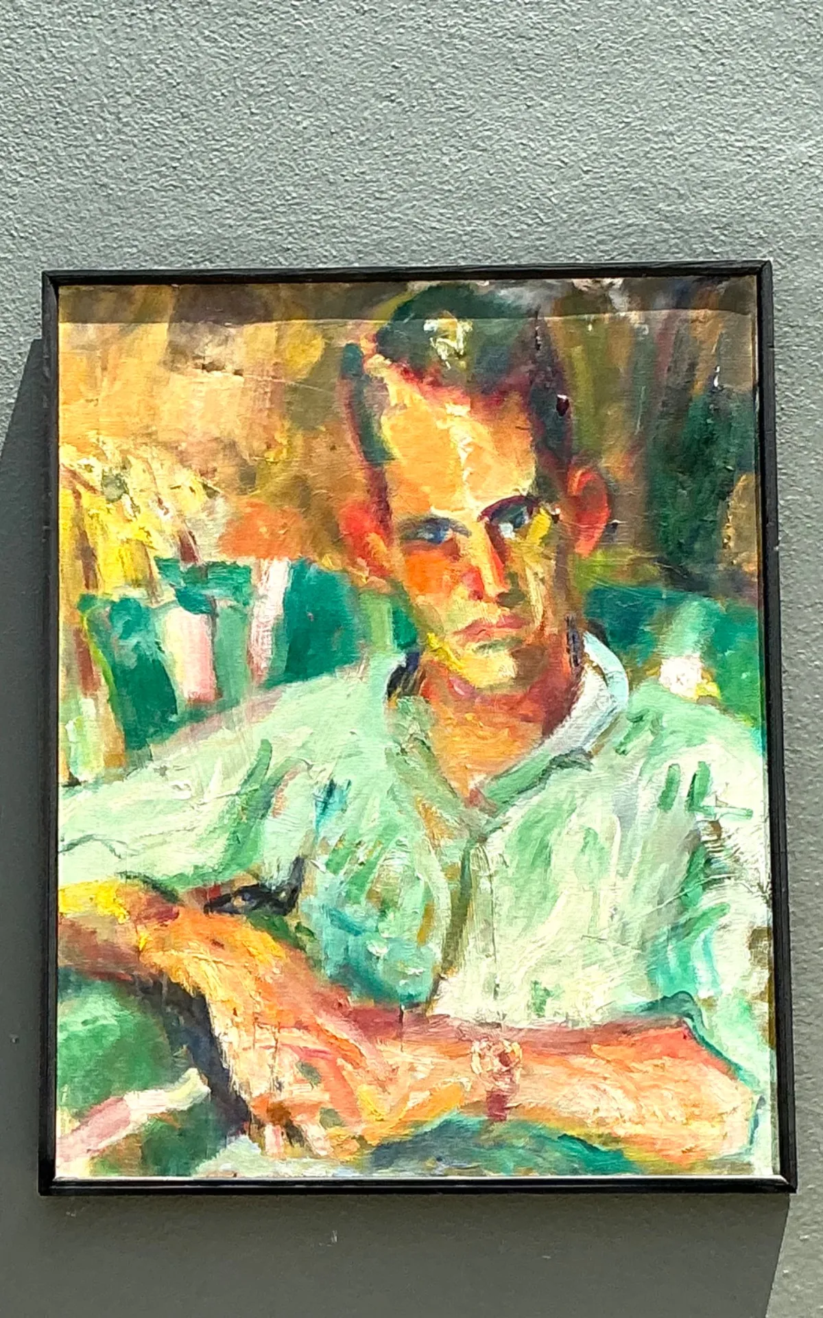 Vintage Original Portrait Of Sour Faced Man — additional photo 7