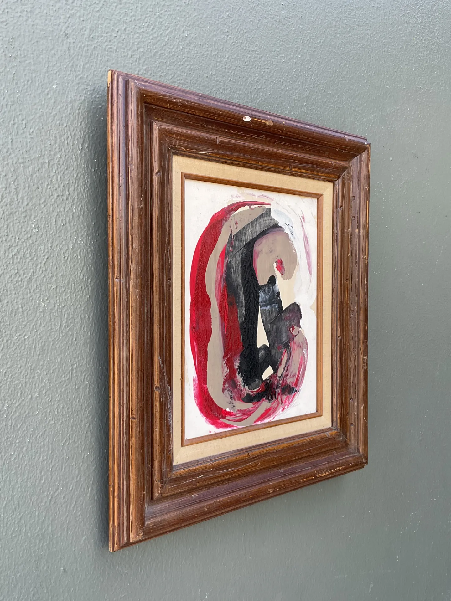 Vintage Original Abstract Oil On Board — additional photo 4