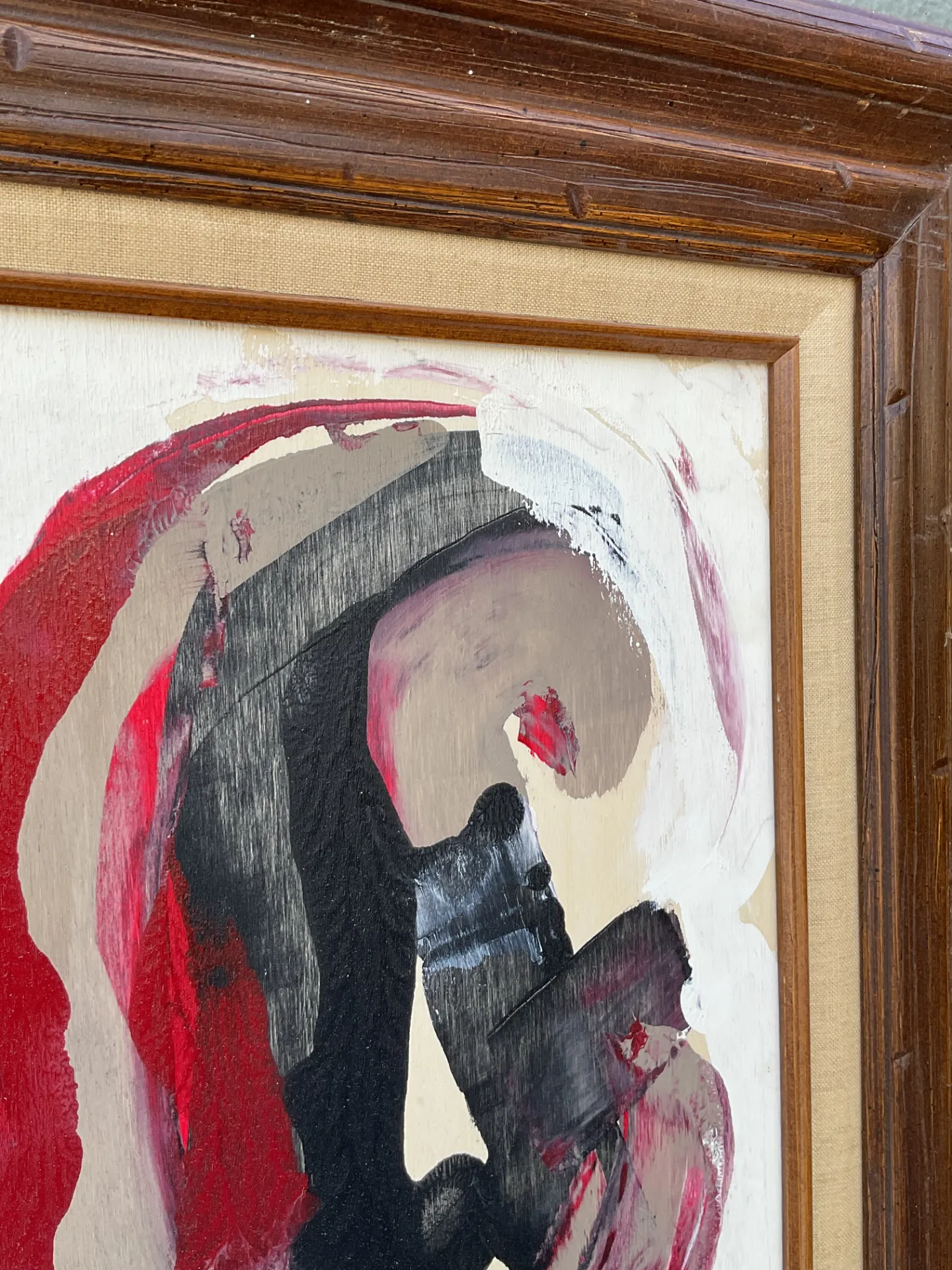 Vintage Original Abstract Oil On Board — additional photo 5