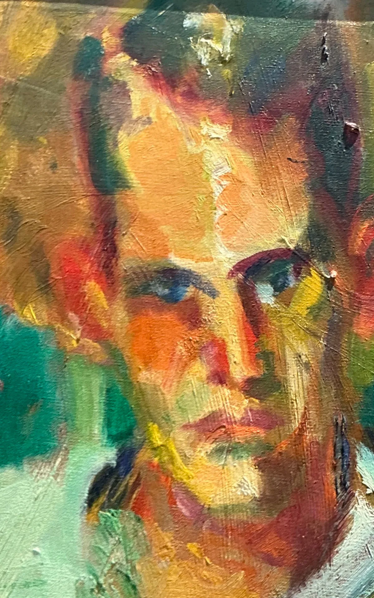 Vintage Original Portrait Of Sour Faced Man — additional photo 8
