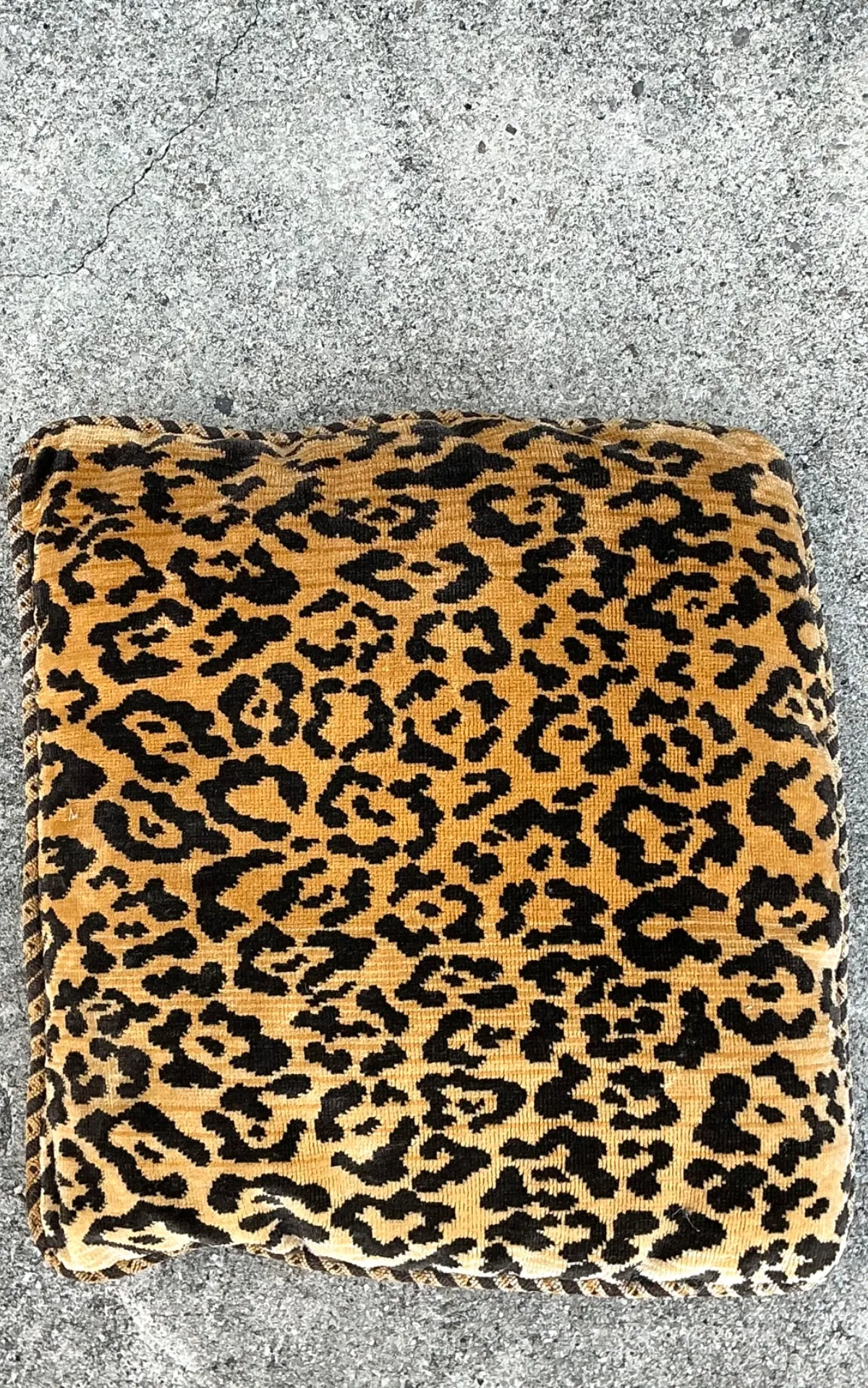 Vintage Scalamandre Leopard Throw Pillow — additional photo 3