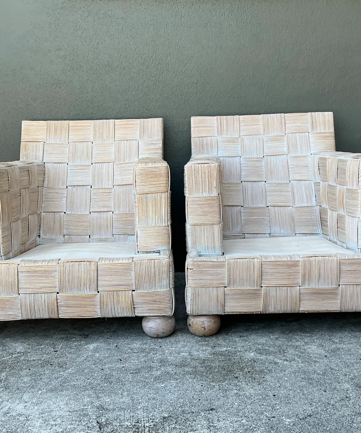 Vintage Woven Rattan Sofa After John Hutton For Donghia — additional photo 3