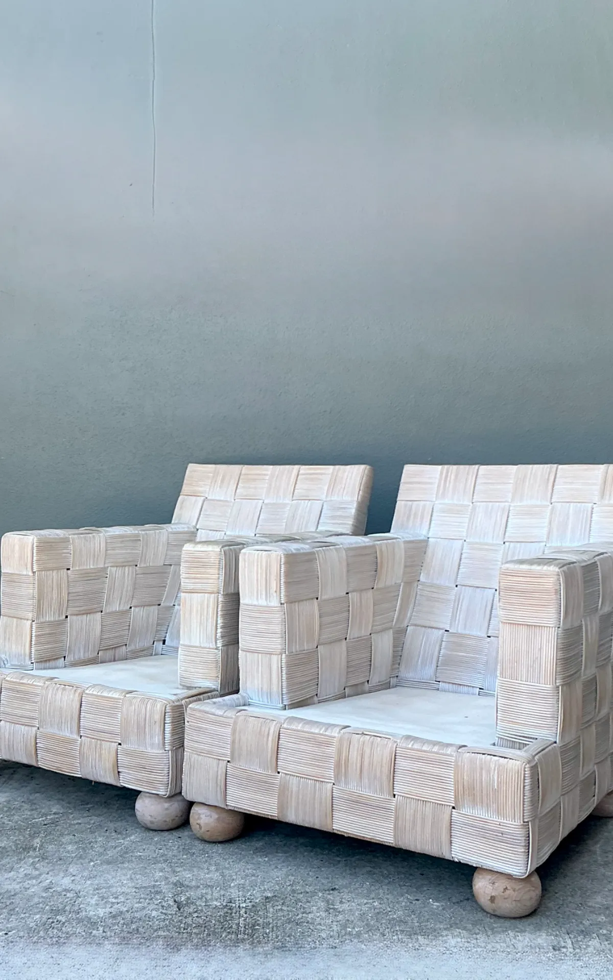 Vintage Woven Rattan Sofa After John Hutton For Donghia — additional photo 7