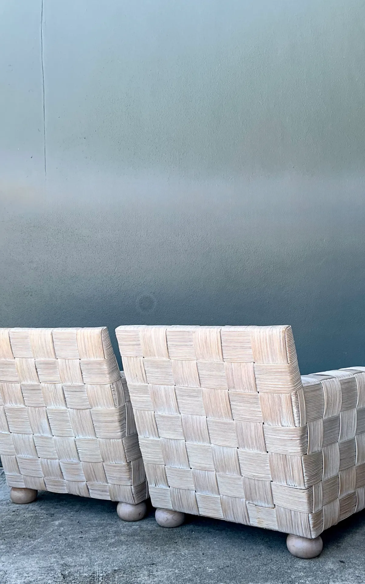 Vintage Woven Rattan Sofa After John Hutton For Donghia — additional photo 2