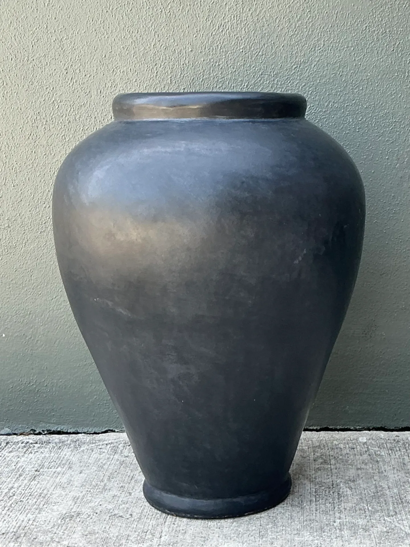 Vintage Large Matte Ceramic Floor Vase — additional photo 4