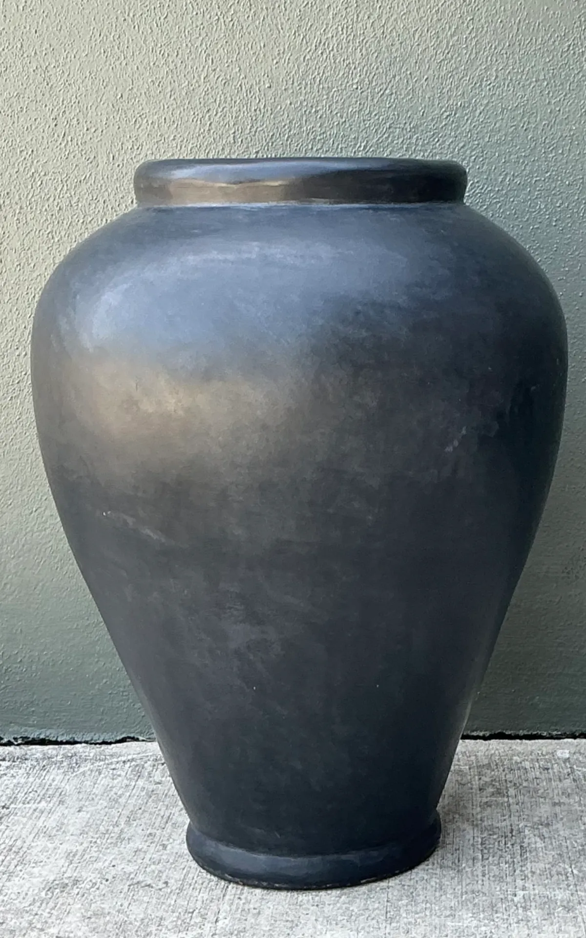 Vintage Large Matte Ceramic Floor Vase — additional photo 4