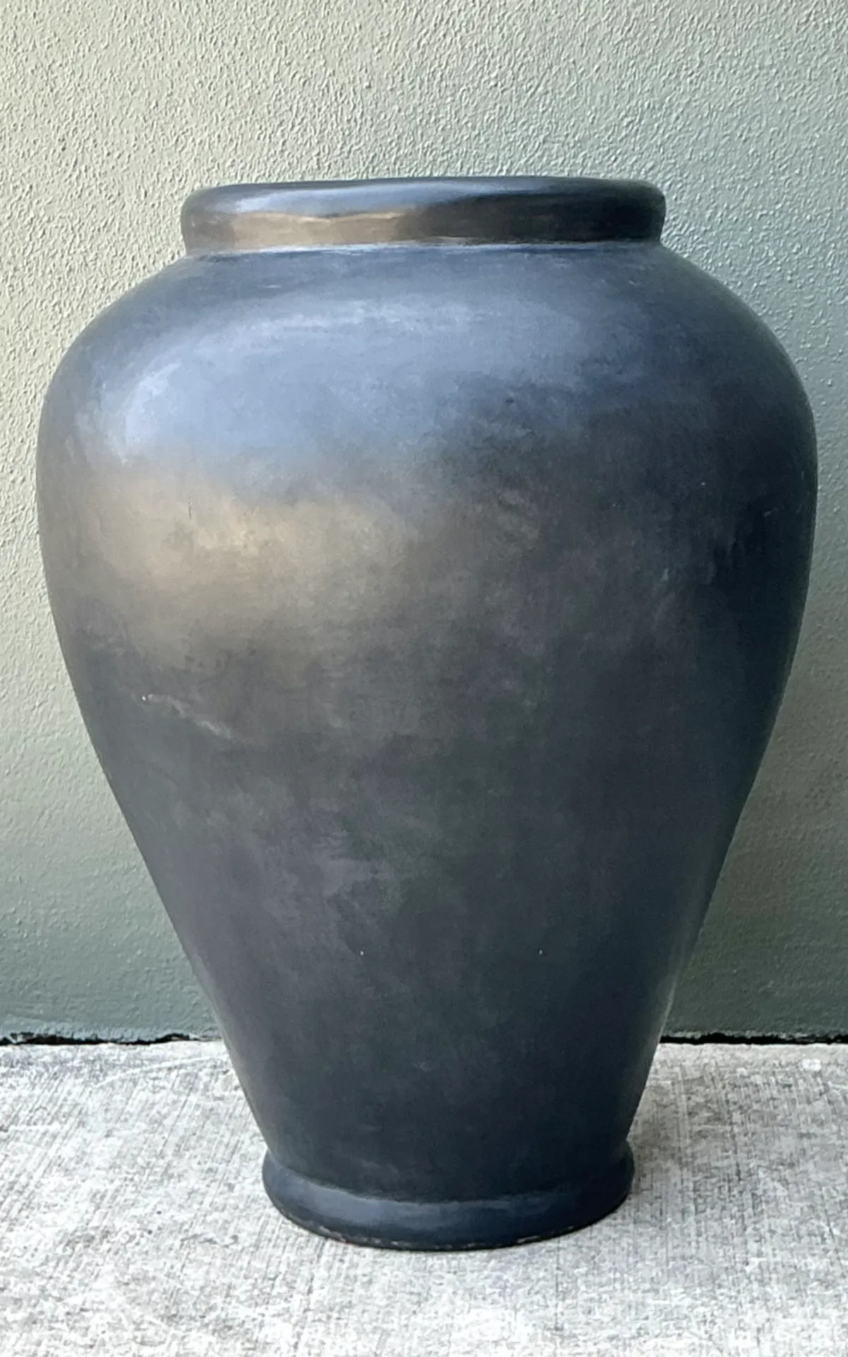 Vintage Large Matte Ceramic Floor Vase — additional photo 2